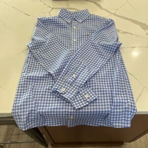 Vineyard Vines Boys Light Blue Checkered Shirt
